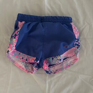 CHAMPION Running Shorts Floral Accent SIZE 12-18 MONTHS Summer Pool Play Sports